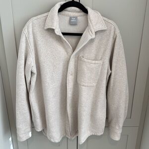 TNA cozy AF button up sweatshirt